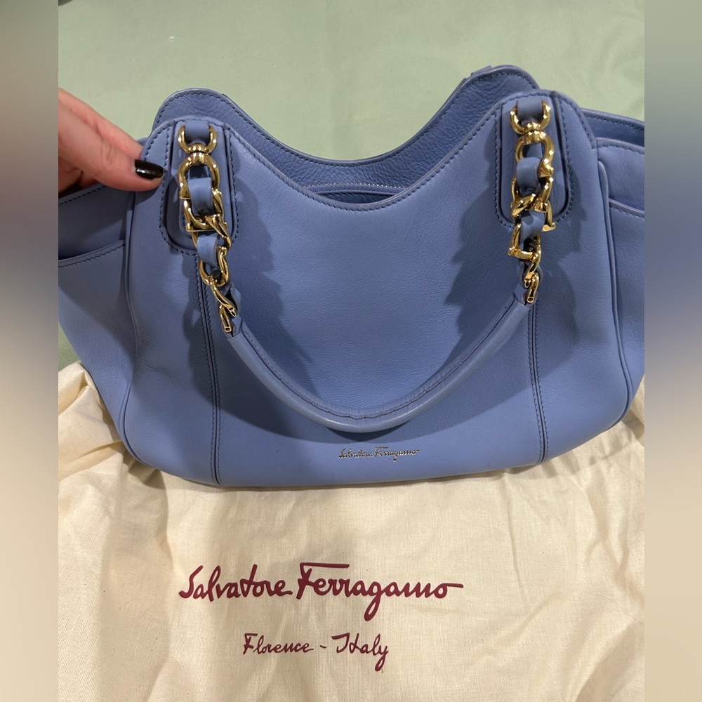 Ferragamo periwinkle bag